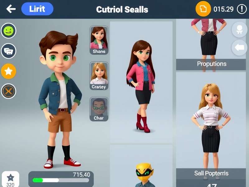 Avakin School Life gameplay screenshot showing character customization