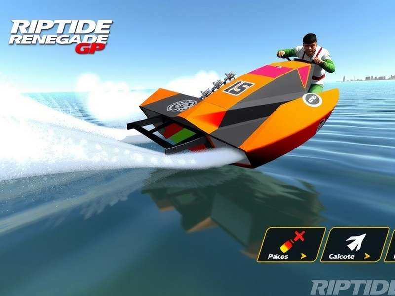 Riptide GP Renegade gameplay screenshot showing hydrojet racing action