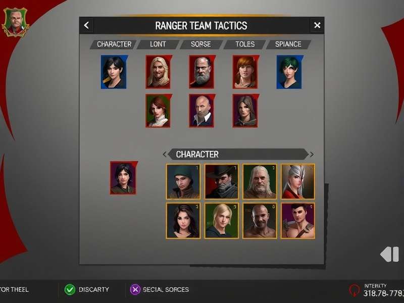 Ranger Team Tactics Game Interface