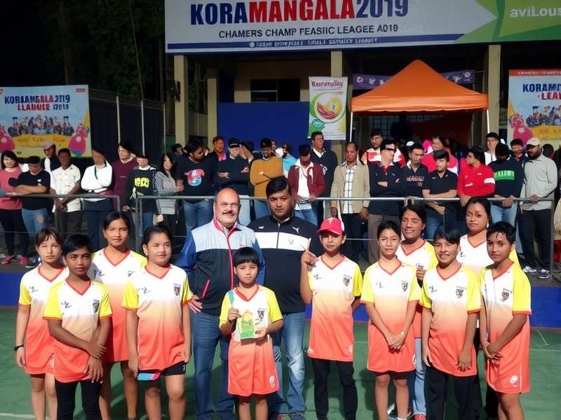 Koramangala Champion League competing teams in action during tournament