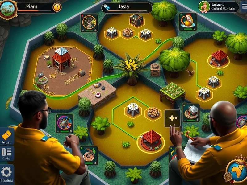 Advanced strategy visualization for Coorg Caffeine Commander showing resource allocation