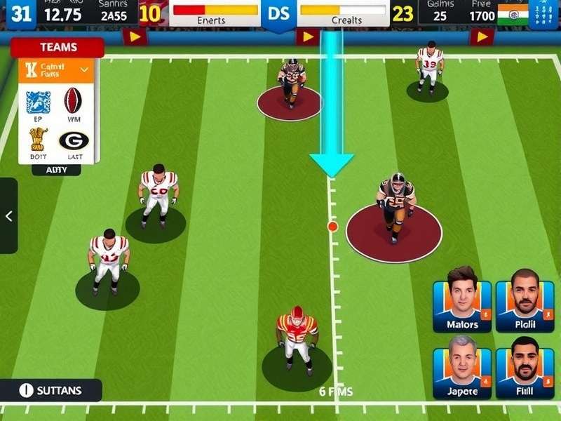 India NFL Glory team customization interface