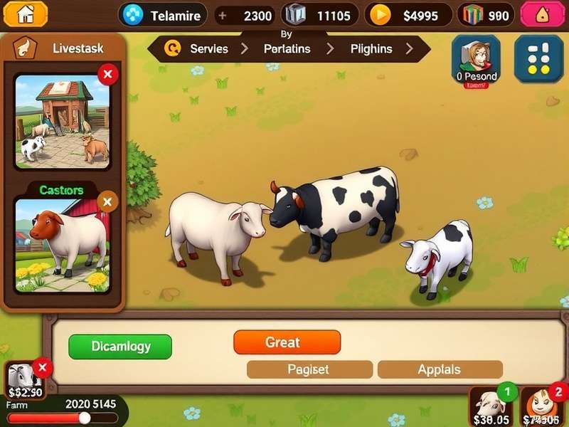 Harvest Festival Legends gameplay screenshot showing farm management