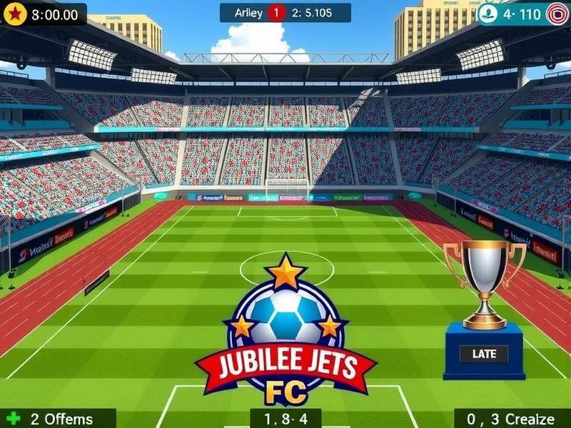 Evolution of Jubilee Jets FC game interface over time
