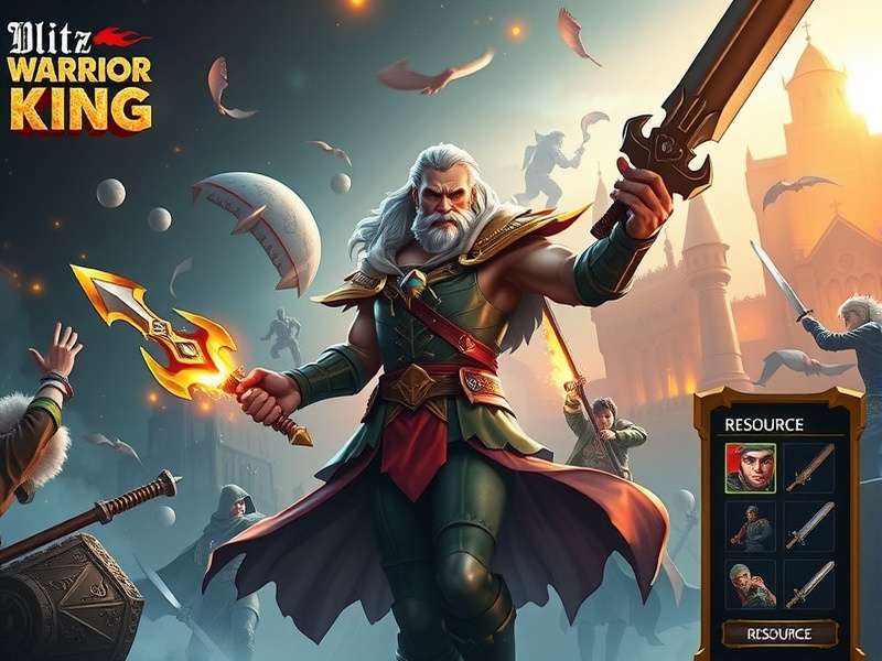 Blitz Warrior King resource management interface