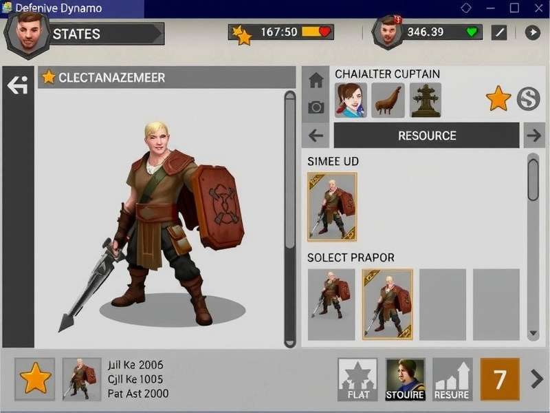 Defensive Dynamo character selection screen