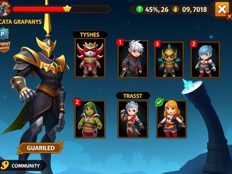 Papad Guardian Master gameplay screenshot showing character selection