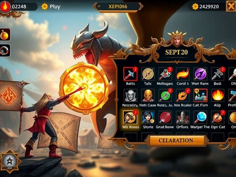 Blitz Warrior King gameplay screenshot showing epic battle