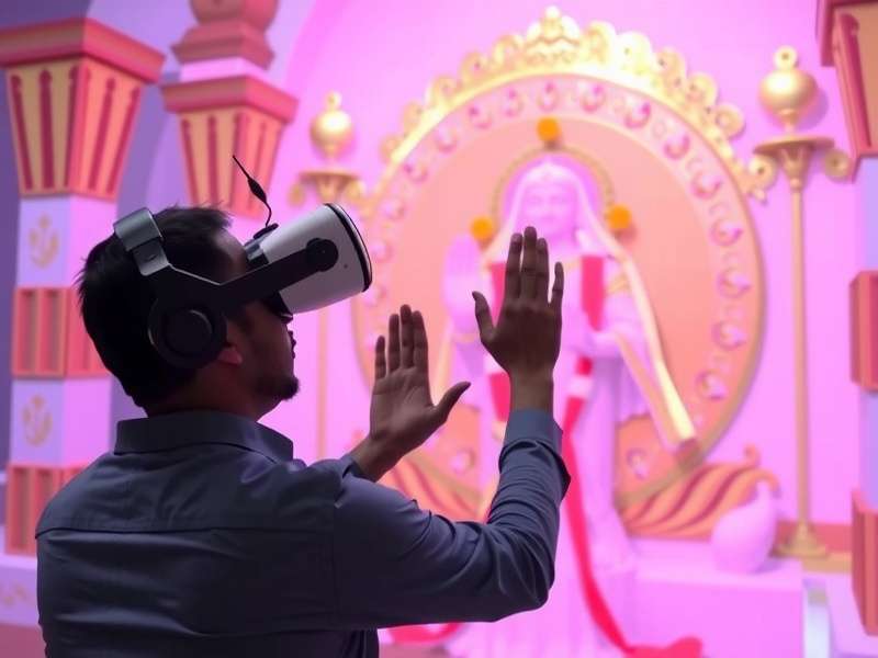 VR technology diagram for spiritual applications