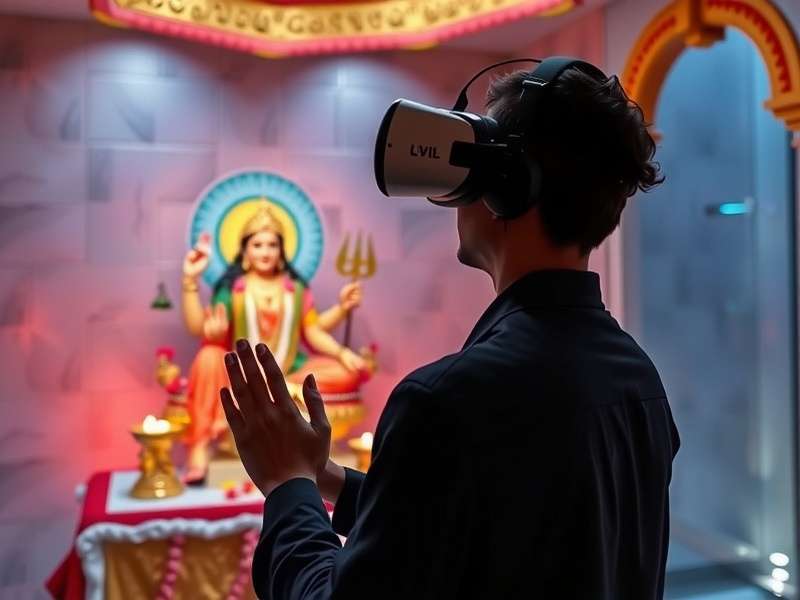 VR Kali Ma Prayer virtual temple environment
