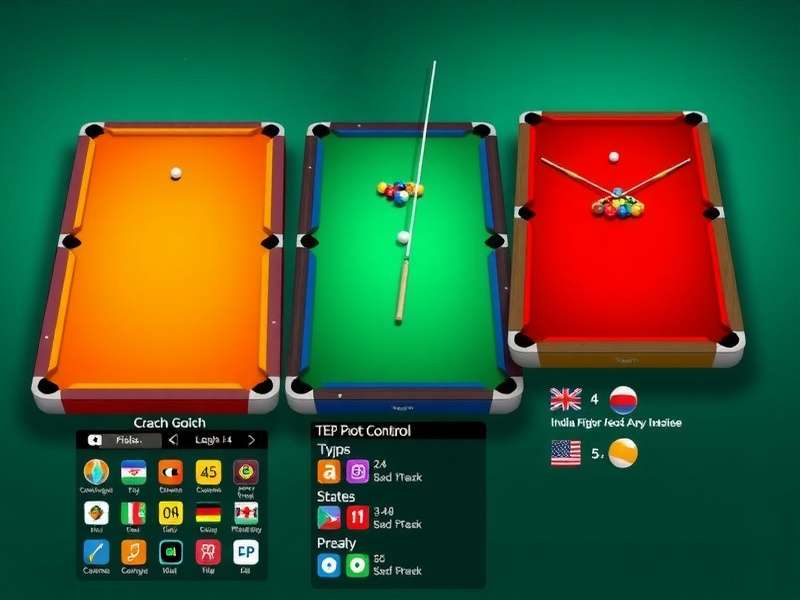 Evolution of India Billiards 3D interface designs over time
