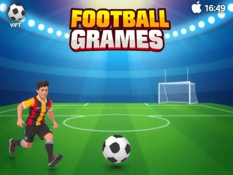 Football gaming setup with controller and screen showing a match