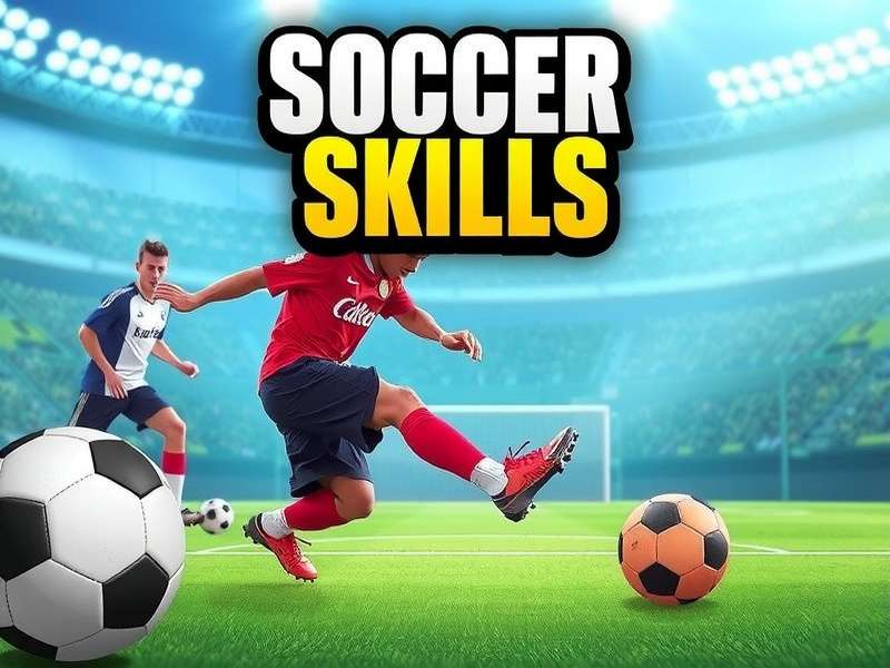 Soccer Skills gameplay showing realistic football action