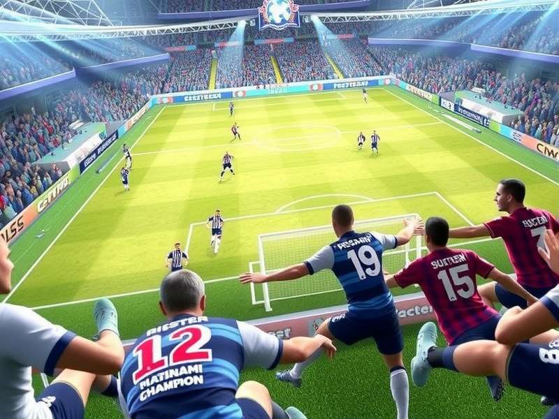 Professional soccer player executing a skillful move on the pitch