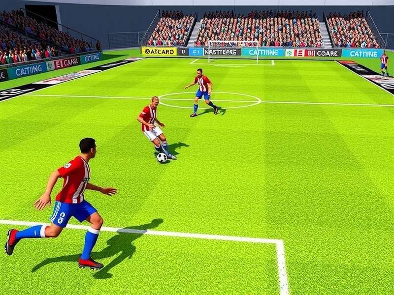 Soccer player practicing dribbling drills in an Indian stadium