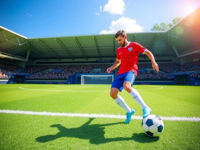 Advanced soccer training session focusing on dribbling skills
