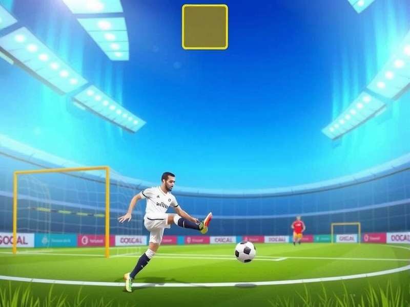 Digital soccer skills competition showcasing advanced ball control in virtual stadium