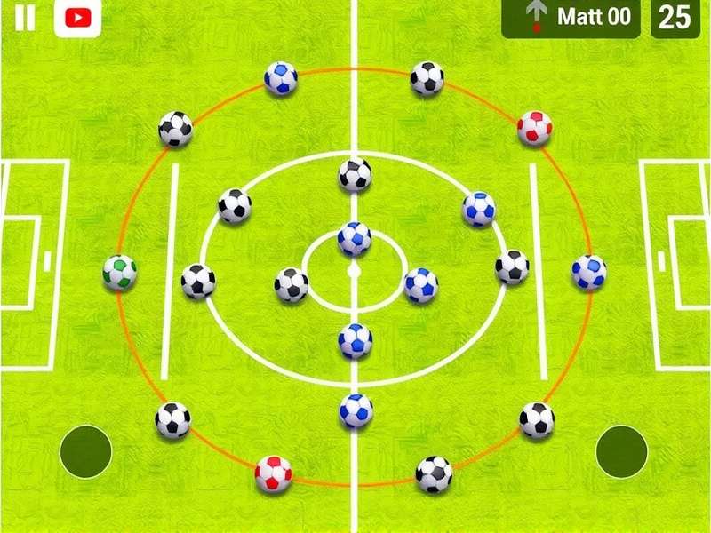 Soccer Skills Video Game intense match moment showing skill move