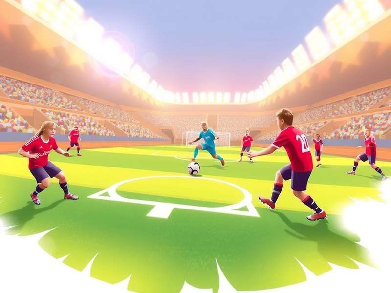 In-depth tactical view of Soccer League Game showing skill tree and formation