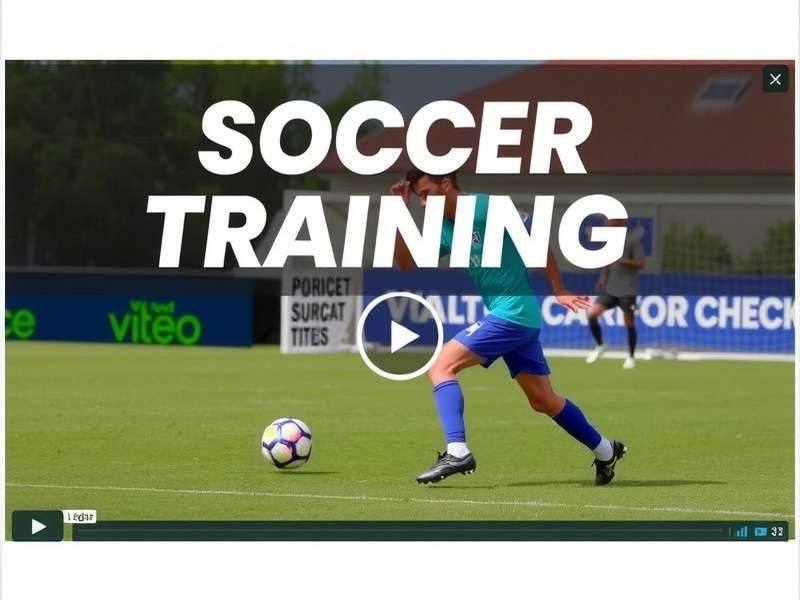 Football player practicing dribbling skills in a professional training session
