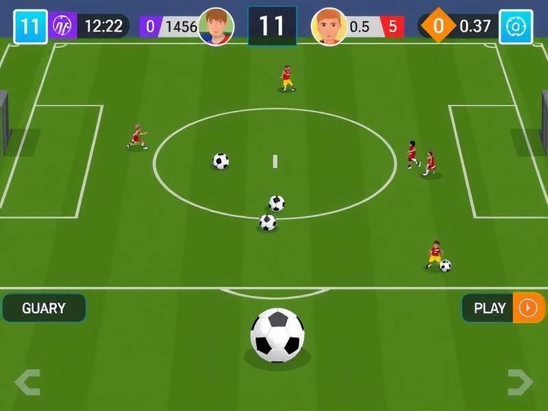 Dynamic in-game action from Soccer Skills Euro Cup showing a player performing a skill move