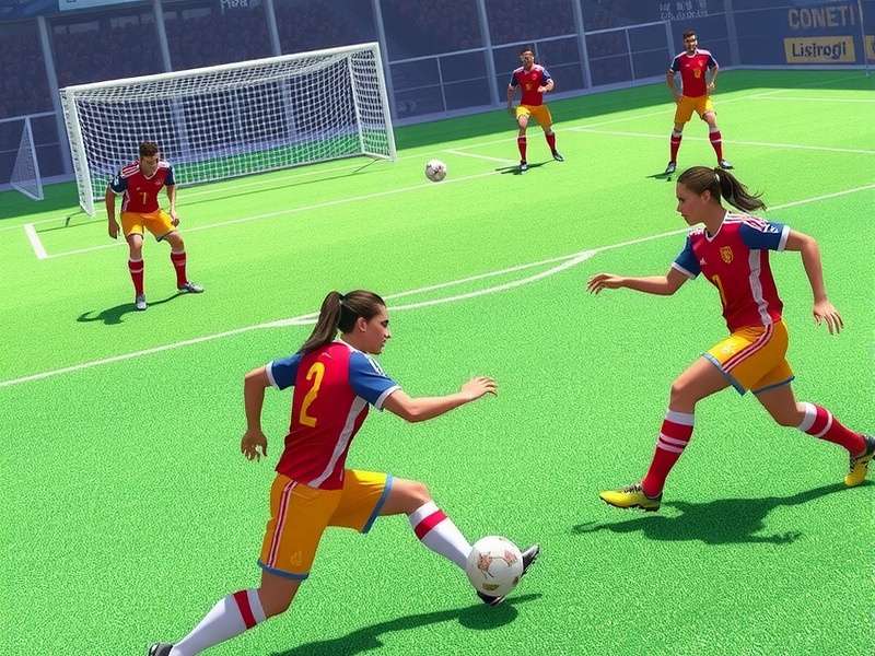 Young football player practicing dribbling through cones at dusk