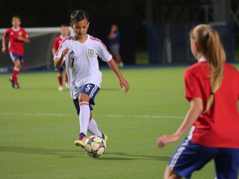 Children practicing soccer drills at a training academy in Delhi