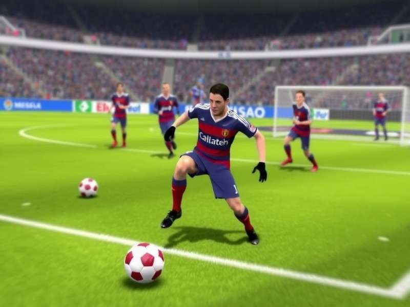 Digital illustration of a soccer player performing a skillful rainbow flick over an opponent