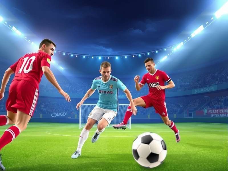 Portrait of a young Indian female footballer in action kit