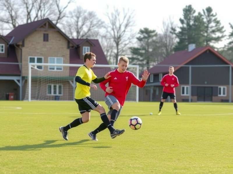 Youth soccer training session in India with coach demonstrating skills