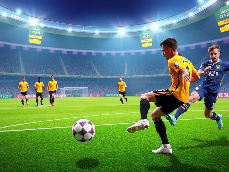 Soccer Skills Champions League 2022 – intense match action with players competing for the trophy