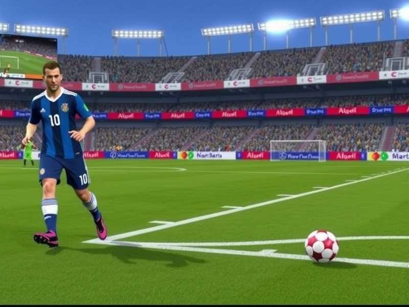 Soccer Skills Champions League 2 action on the pitch with Indian players