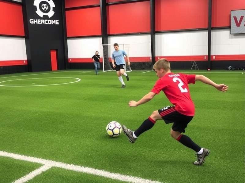 Indian players training indoor soccer skills at a modern futsal facility in Bengaluru
