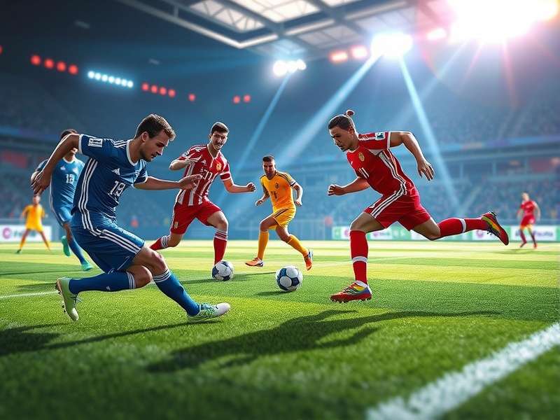 World Cup Game soccer skills training arena with Indian players