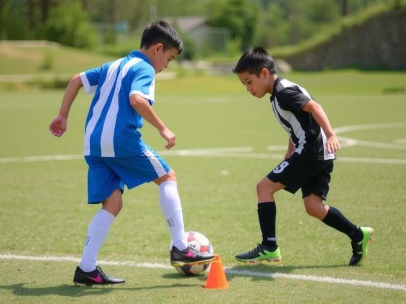 Young Indian football players training at a soccer skills camp near me – Chemaitei football camp