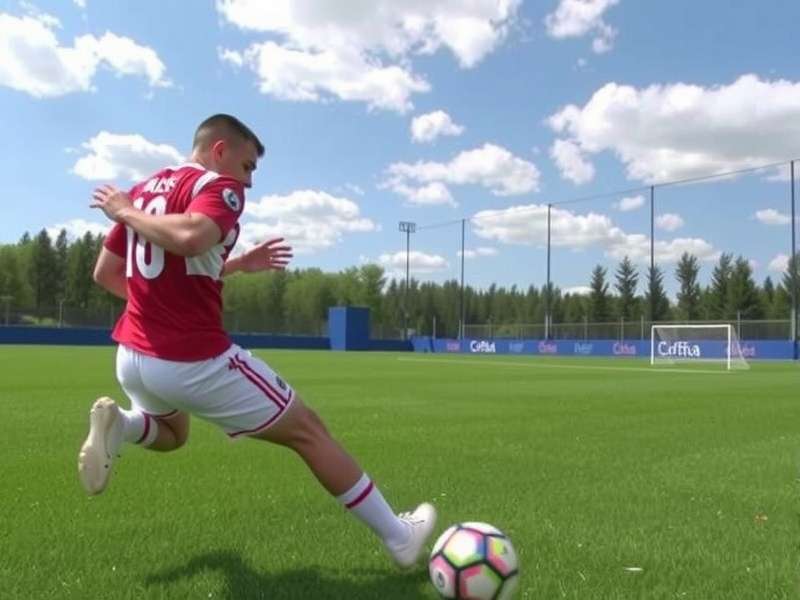 New Soccer Skills Videos – training session with players and coach on a green field