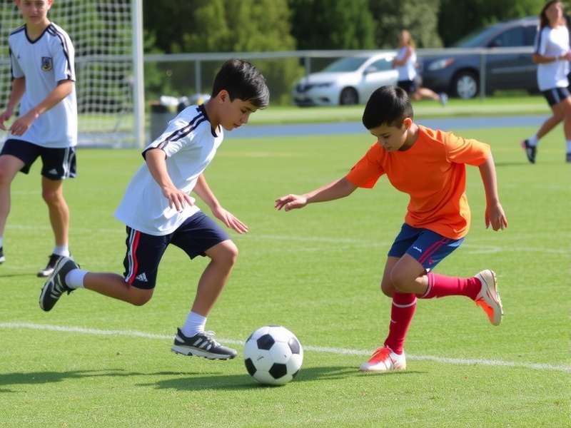 Indian soccer players training at Us Learning Center Soccer field, Chennai