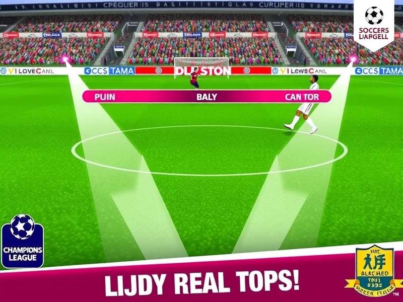 Unblocked Games Soccer Skills Champions League gameplay action with Indian players celebrating a goal